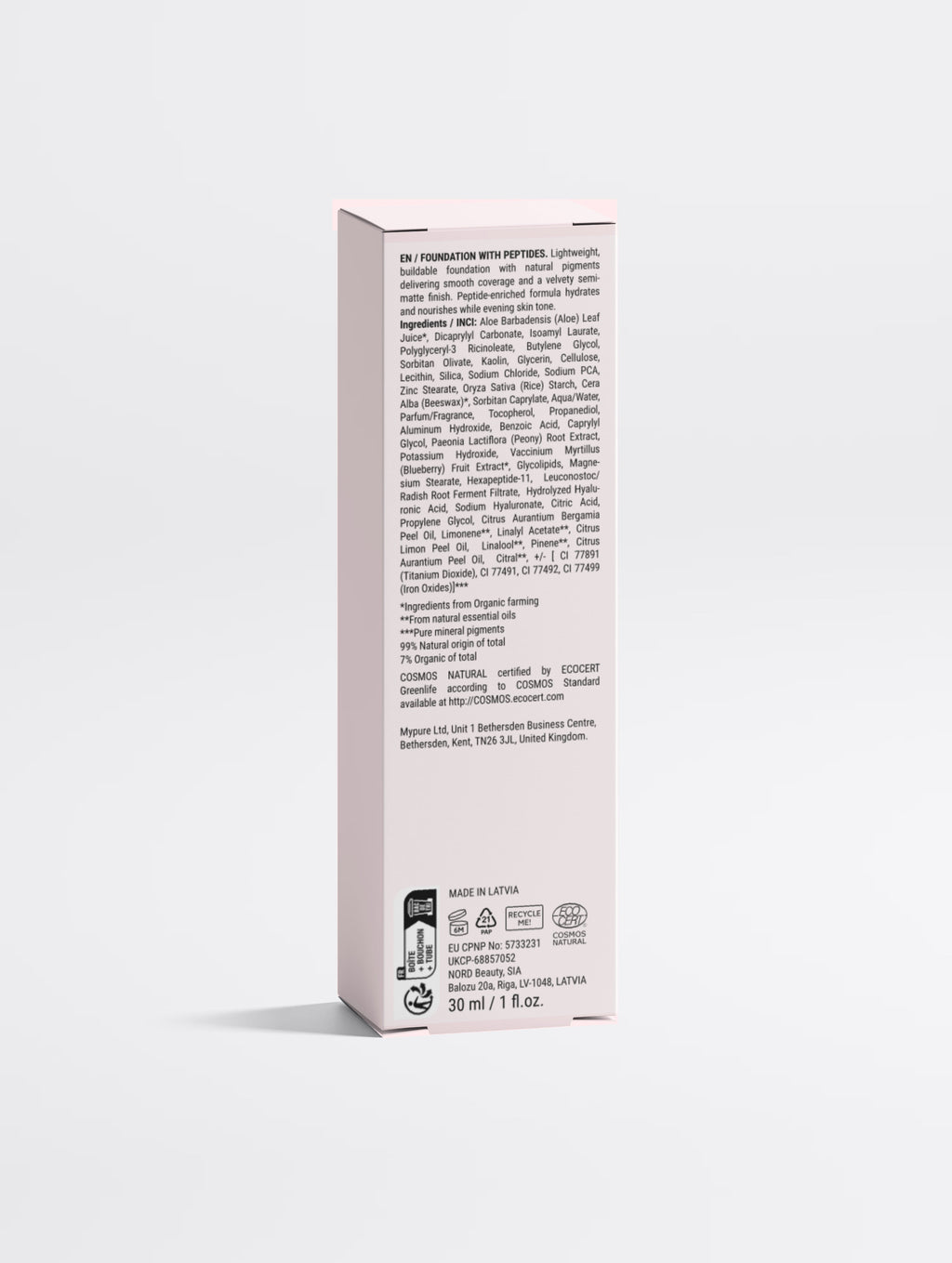 Foundation med peptider, 45 Deep Warm