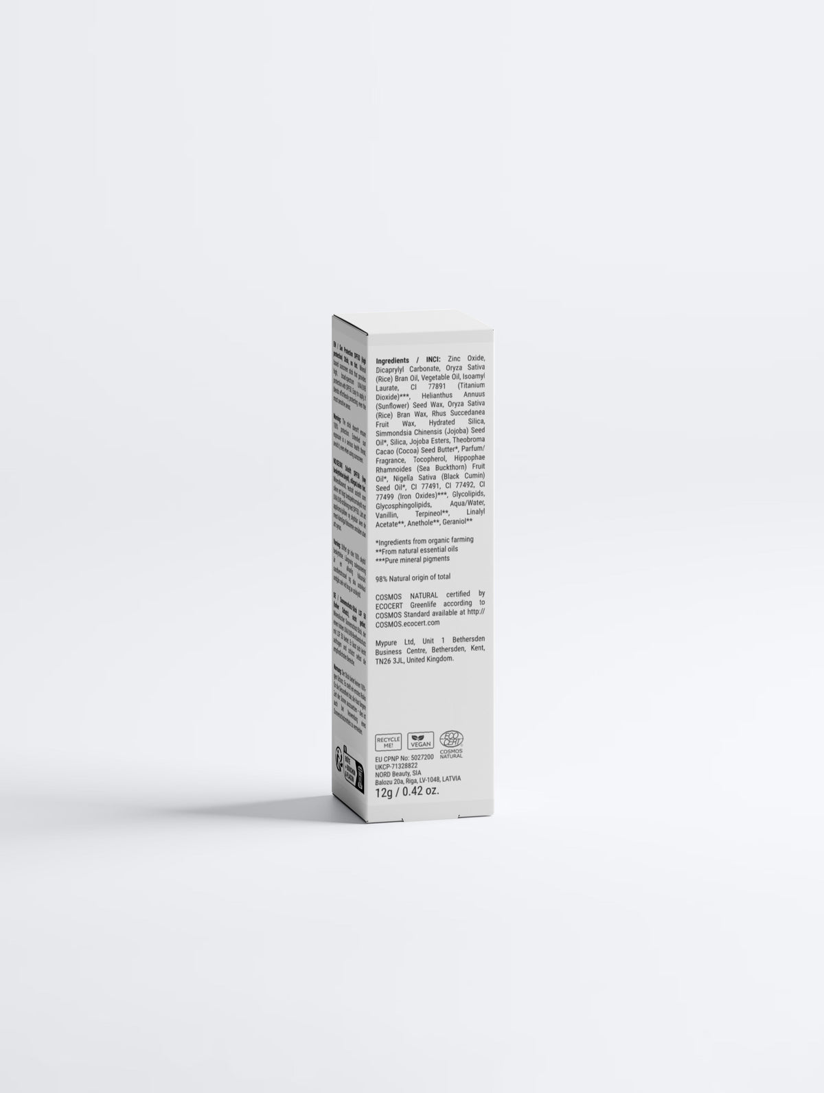 Solbeskyttelse SPF50 Stift, uten farge